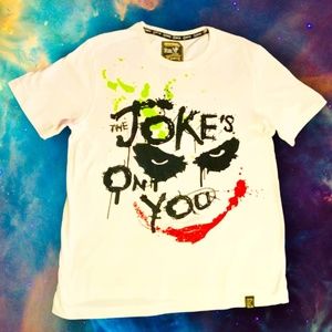 THE JOKER  the jokes on you luxury tee with crystals